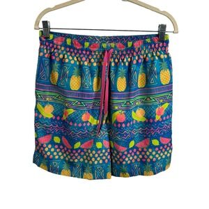 Chubbies Swim Trunks Men's Medium‎ The Hooligans 5.5 Pineapple Fruit Neon